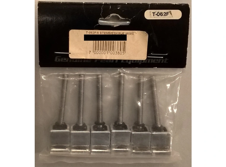 Pearl M5.8 x 52mm Tension Rods & Washers, w/Claw Hook(6 stk) 